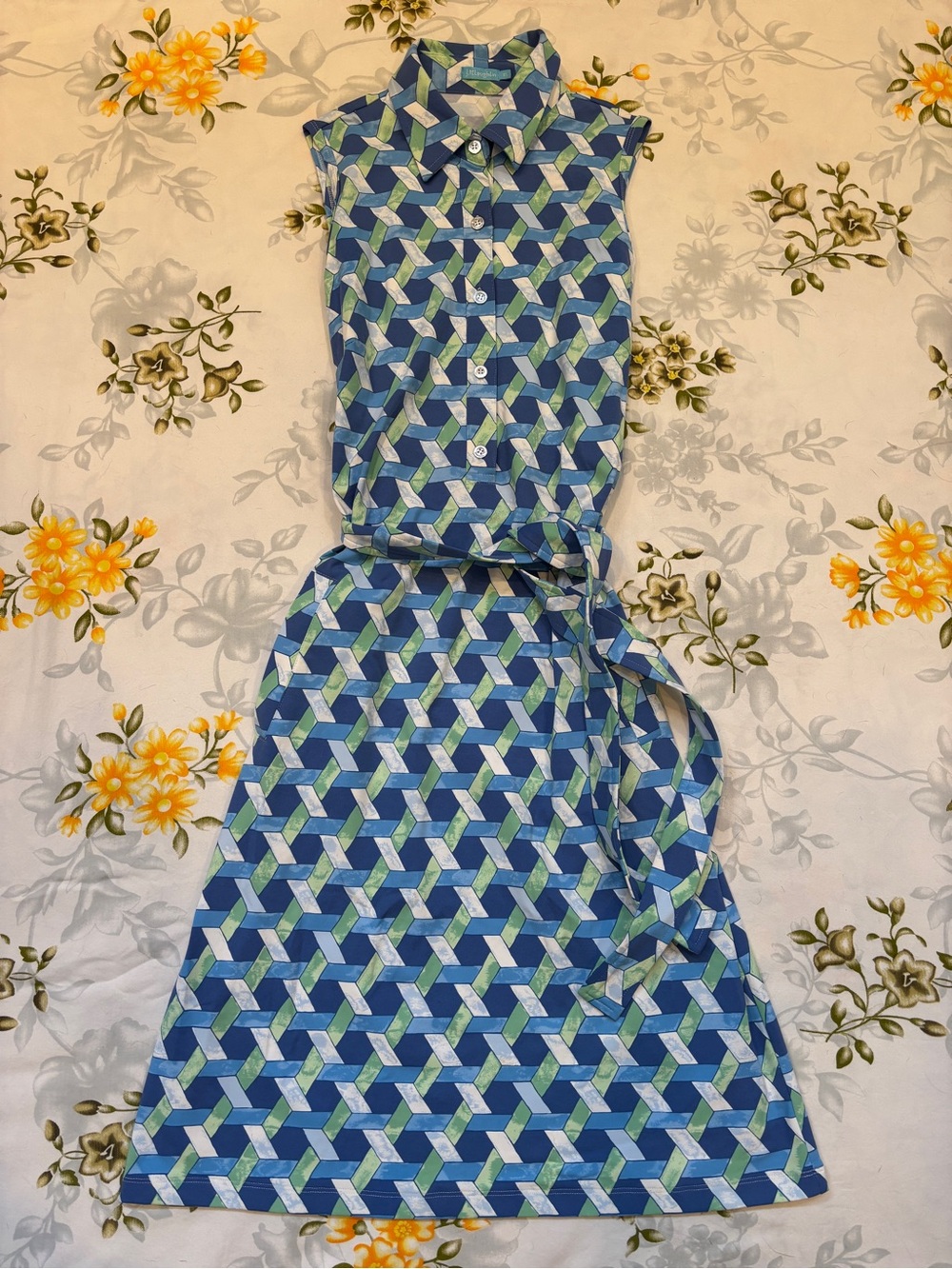 J. McLaughlin Size XS Geometric Patterned Dress